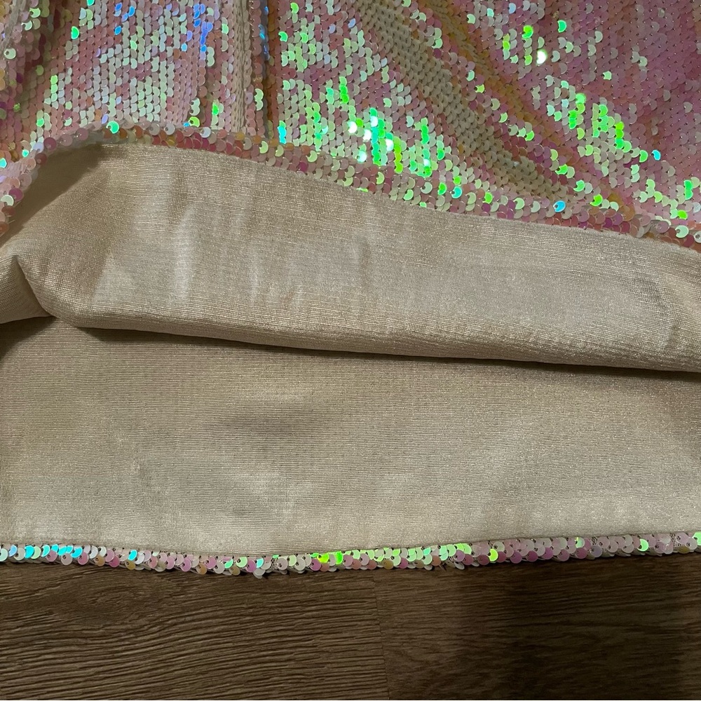 Multicolor Sequin Racerback Tank Top L - Picture 11 of 12